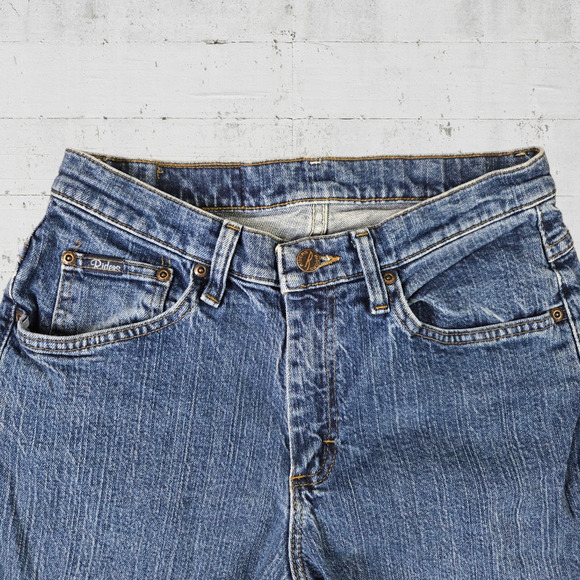 90s Vintage Riders Medium Wash Straight Leg High Waisted Mom Jeans Size 10 - Picture 3 of 7